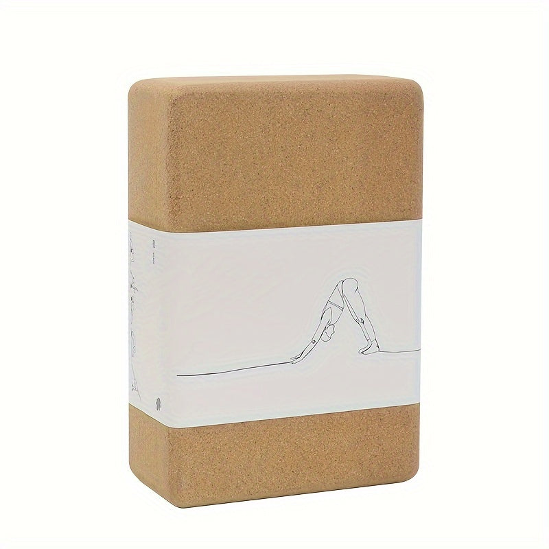 Non-slip Cork Yoga Brick Soft High Density Yoga Block for Fitness Body Shaping