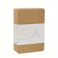 Non-slip Cork Yoga Brick Soft High Density Yoga Block for Fitness Body Shaping