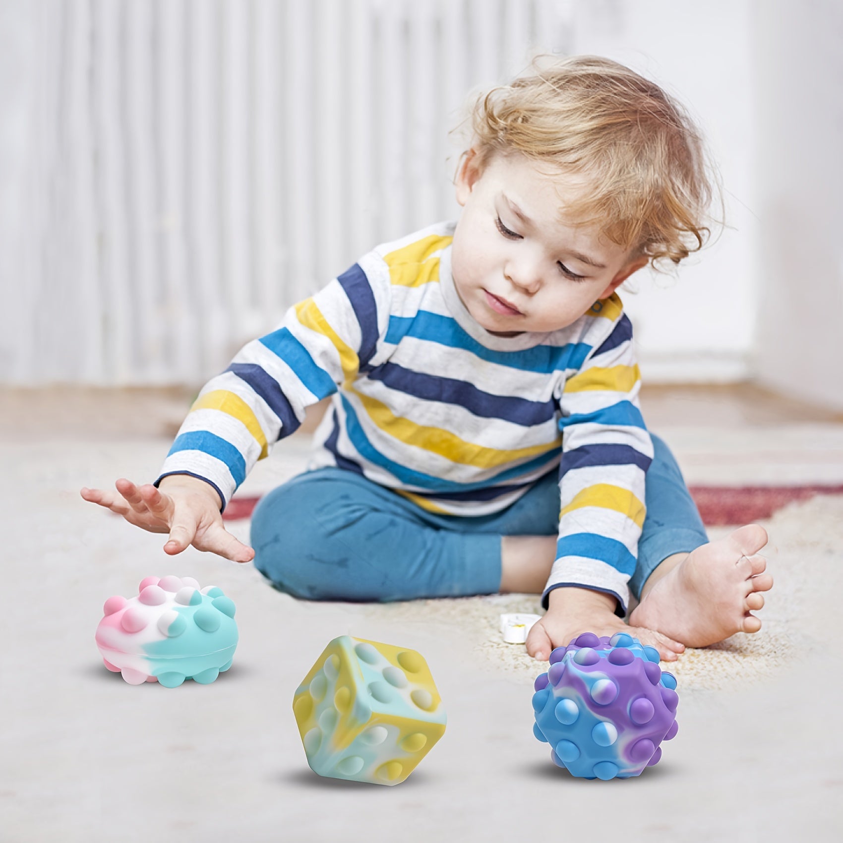 Pop Bubble Fidget Sensory Toy Stress Balls for Kids