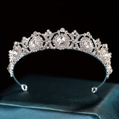 Bridal Crystal Headband Queen Princess Crown Head Jewelry Tiara