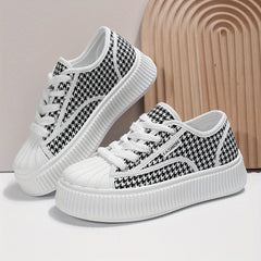 Women's Thick Bottom Skate Shoes Low Top Sport Shoes