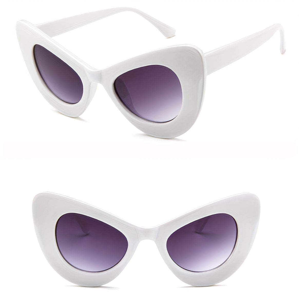 Y2K Cat Eye Sunglasses Gradient Lens UV400