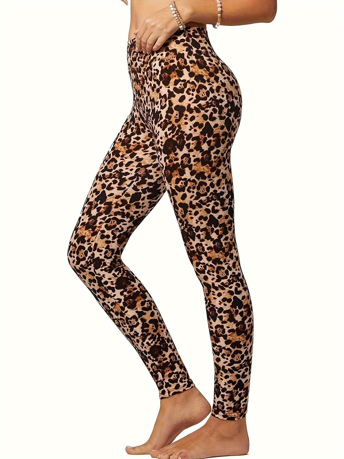 Leopard Print High Stretch Yoga Pants