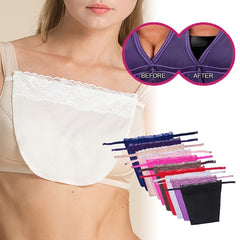 Lace Trim Anti Peep Invisible Strapless Bra