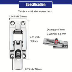 2pcs Marine Anti Rattle Latches Boat Door Hatch Hold Down 316 Stainless Steel