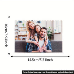 Custom Photo Puzzle Building Blocks Acrylic Memory Decor Gift for Him