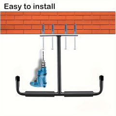 Metal Garage Storage Hook Rack Ceiling Installation Heavy Duty