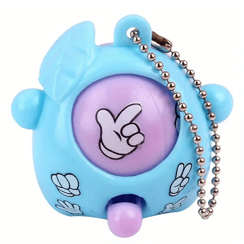 10pcs Mini Rock Paper Scissors Game Keychain for Kids Party Favors