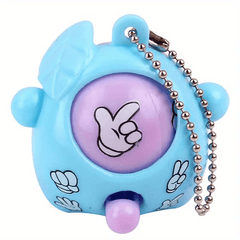 10pcs Mini Rock Paper Scissors Game Keychain for Kids Party Favors