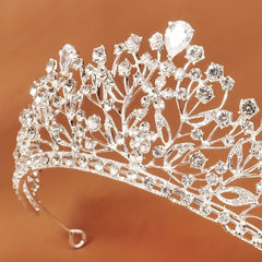 Crystal Tiara Head Accessories Full Rhinestone Crown