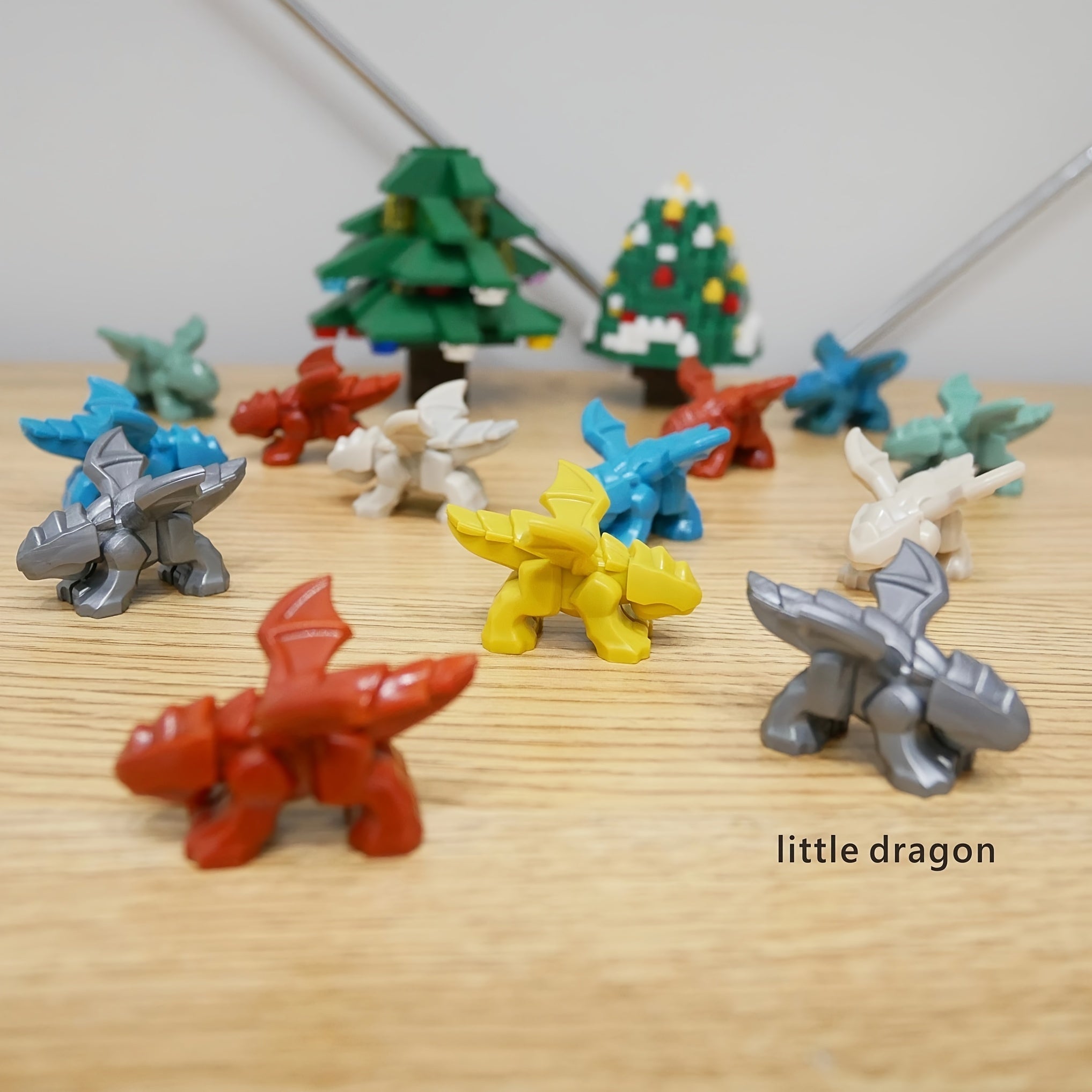 6pcs Little Fly Dragon Desktop Decoration Dragon Toy