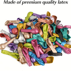 50pcs 30 48 Cm Metal Balloons Colorful Decoration with Pump