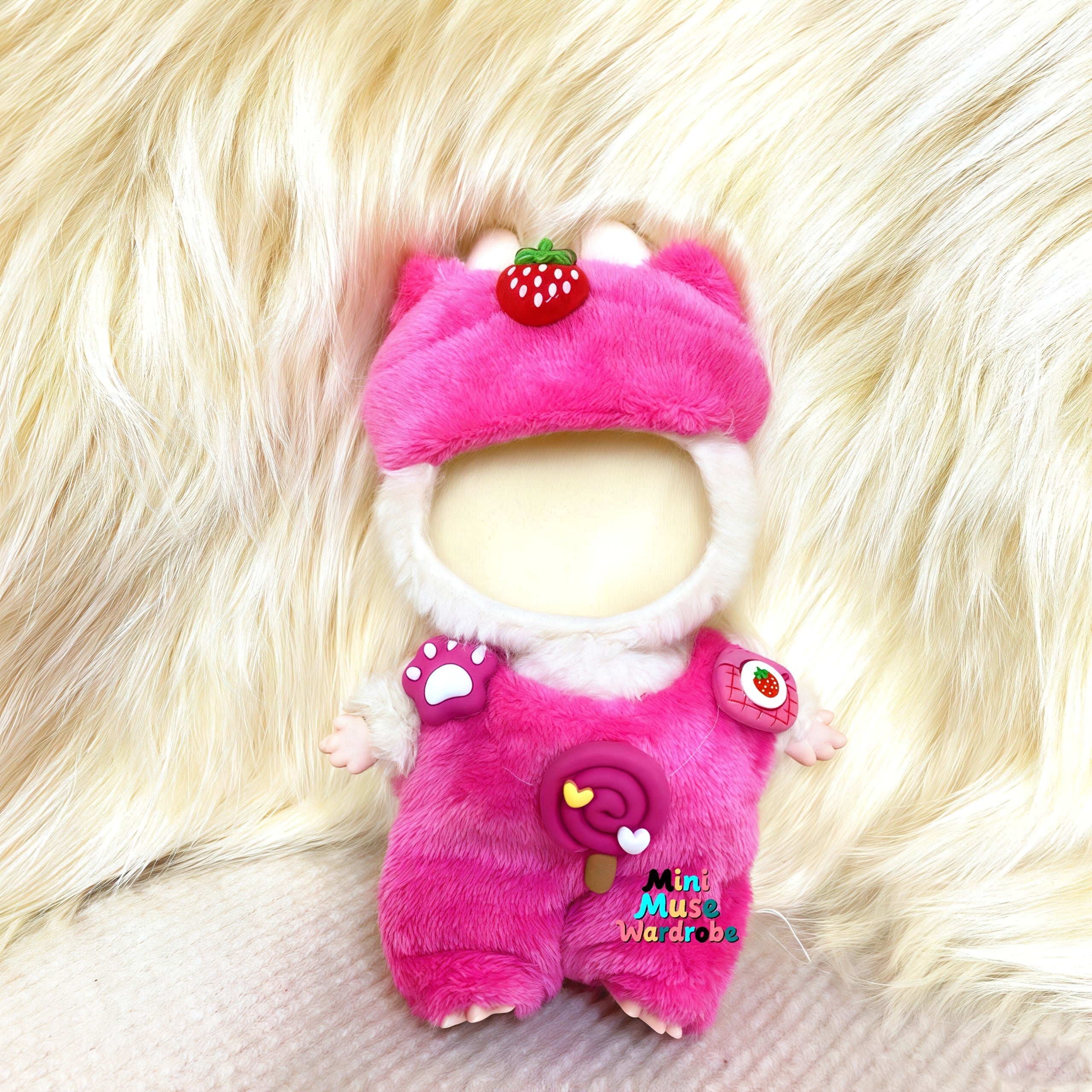 Strawberry Headpiece Doll Clothing Set for 15" Dolls