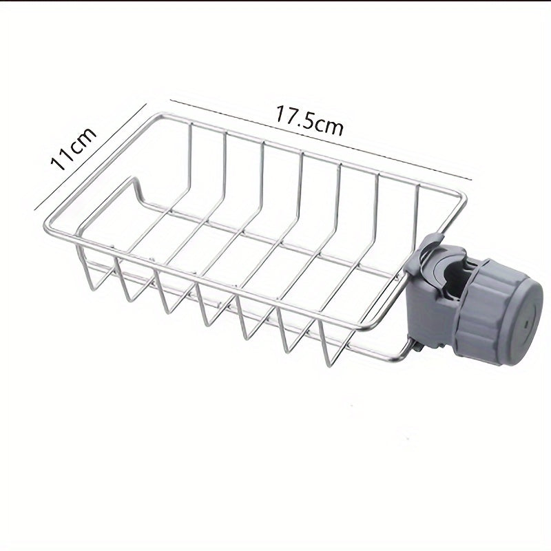 Stainless Steel Over Faucet Storage Rack - Adjustable Height