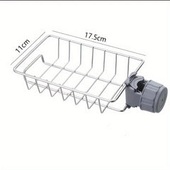 Stainless Steel Over Faucet Storage Rack - Adjustable Height
