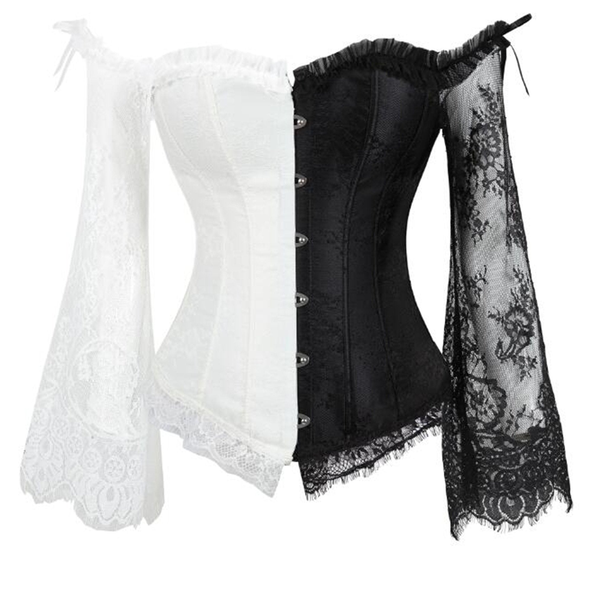 Lace Up Corset Bustier Tummy Control Body Shaper