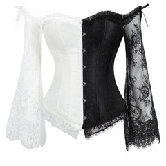 Lace Up Corset Bustier Tummy Control Body Shaper