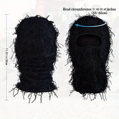 Camouflage Knitted Hat Winter Mask Hood Cover Retro Hat