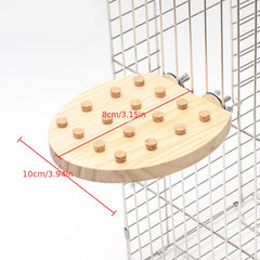 Wooden Bird Training Toy Building Block Puzzle Toy Parrot Gnawing Grinding Toy