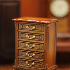 1Pc Dollhouse Bedroom Chest Of Drawers DIY Toys
