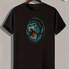 Chimpanzee Print Men's Graphic T shirt Casual Comfy Tees For Summer