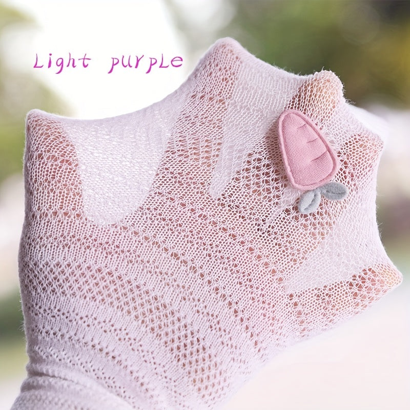 Girls Carrot Anti Mosquito Mesh Leggings Breathable Comfortable Socks For Kids