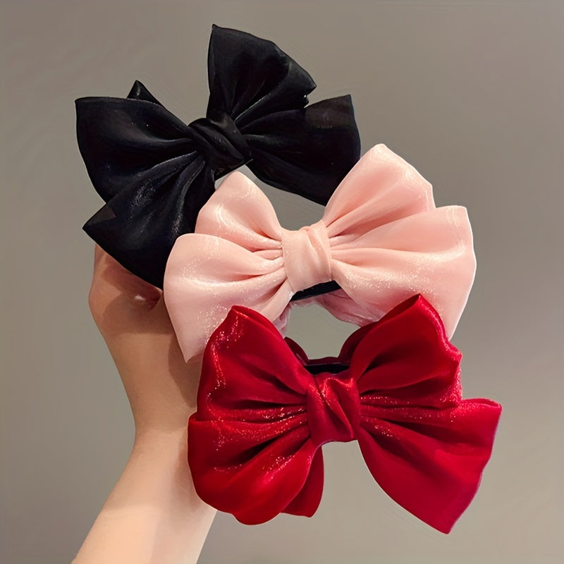 Big Bow Hair Clips for Girls