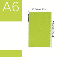 A5 Pocket Faux Leather PU Notepad for Students