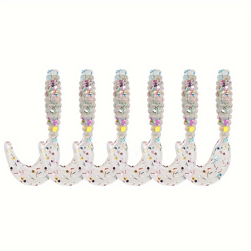 10pcs Soft Lure Twister Tail Fishing Bait Fishing Tackle
