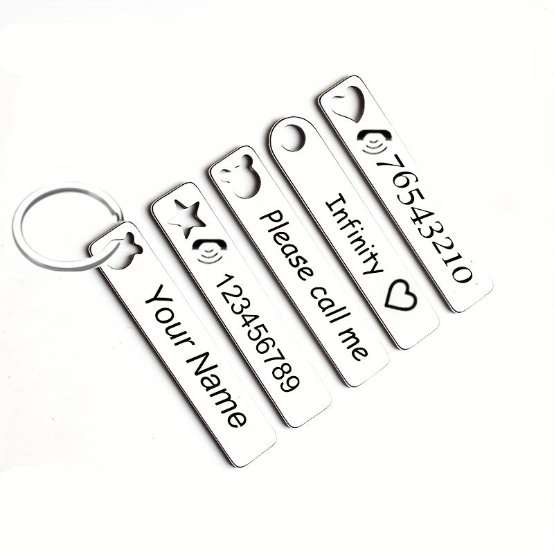 Personalized Men's Key Chain Stainless Steel Car Key Holder