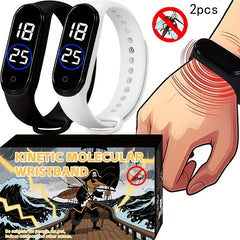 2pc Digital Cartoon Bracelets for Teens with TPU Strap