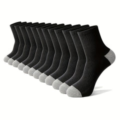 6 Pairs Colorblock Sports Socks for Women