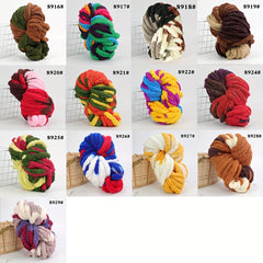 Soft Chunky Chenille Yarn for DIY Knitting, Crocheting - 250g Skein