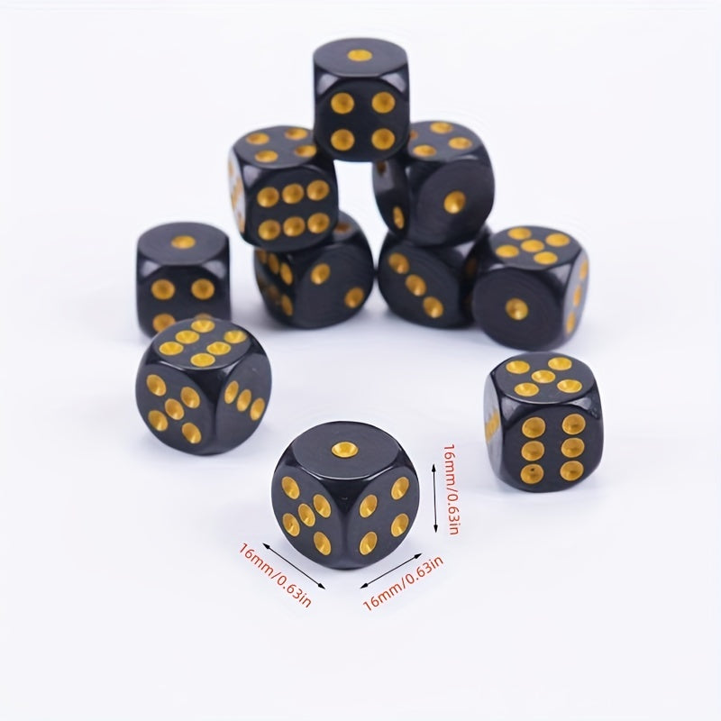 10pcs Dot Rounded Dice Board Game Accessories 1.0in
