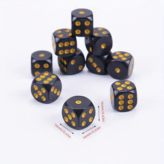 10pcs Dot Rounded Dice Board Game Accessories 1.0in