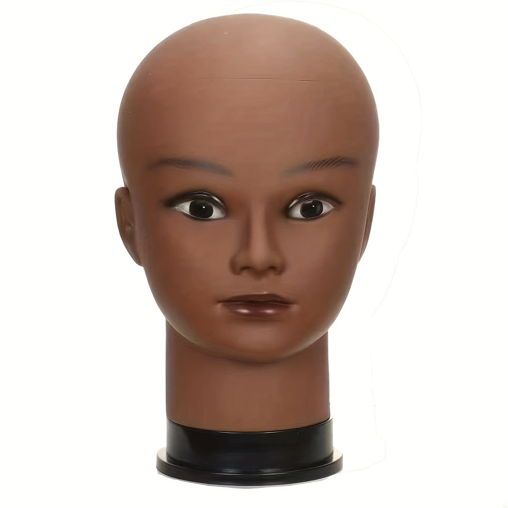 Bald Mannequin Head Soft PVC Female Head For Wig Making