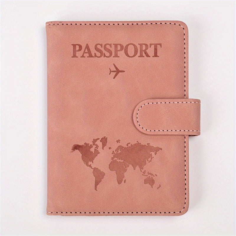 RFID Anti Theft Passport Card Bag Leather Wallet