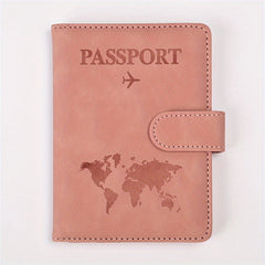 RFID Anti Theft Passport Card Bag Leather Wallet