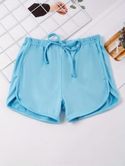 Toddler Girls Bow Elastic Waist Casual Track Shorts Kids Summer Clothes