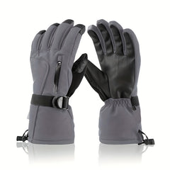 Men's Waterproof Ski Gloves Windproof Touch Screen Warm Gloves