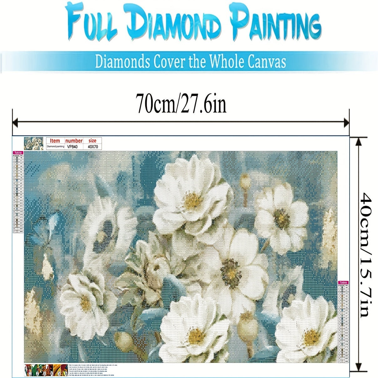 Large Flower Pattern Diamond Painting Kit