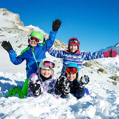 Waterproof Ski Gloves Kids 8-12 Warm Unisex Cold Weather