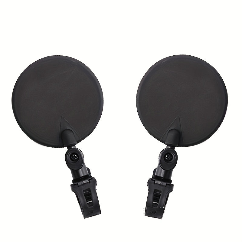 2pcs 360 Rotatable Bike Mirror for Mountain & Road Bikes Safety Visibility