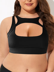 Women's Seamless Cut Out Yoga Workout Bra