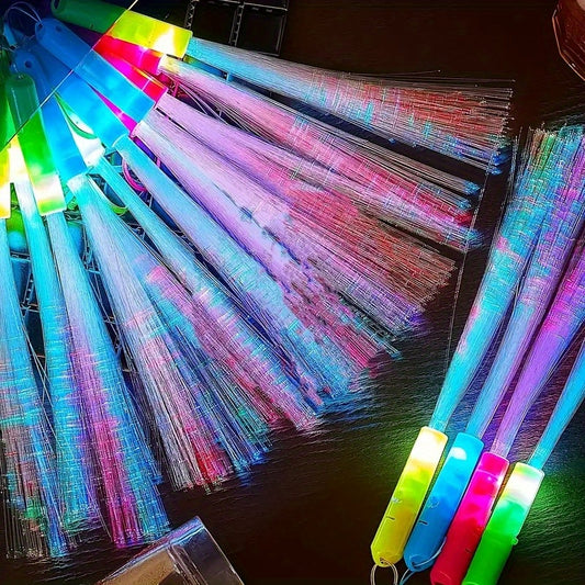 Colorful Fiber Optic Fluorescent Stick for Party Decor