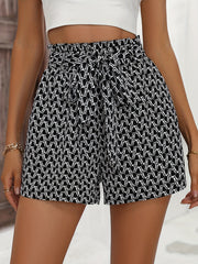 Tie Front Shorts Women's Casual Summer Clothing