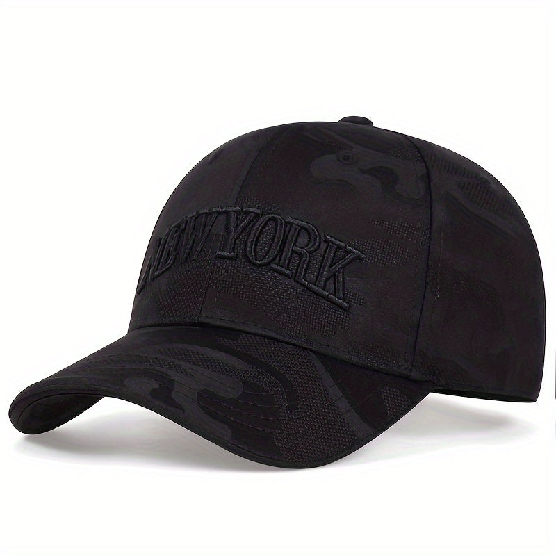 Men's Embroidered Letter Baseball Cap Sun Protection Mesh Cap