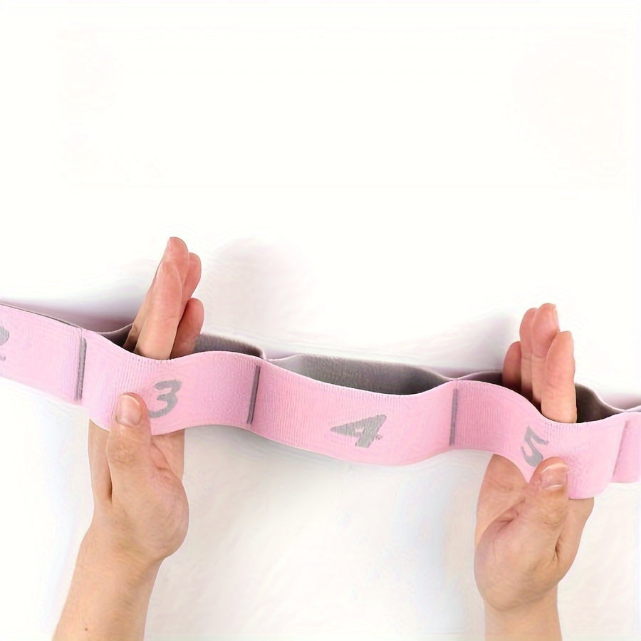 Digital Yoga Stretching Rope Solid Fitness Resistance Rope