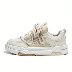 Men's Chunky Skate Shoes Good Traction Breathable Lace-up Sneakers