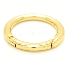 Golden Zinc Alloy O-ring Clip for Keychains and Handbags